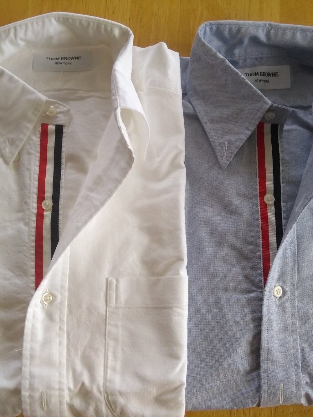 Two New Thom Browne TB0 XS Oxford Cloth Button Down Collar Shirts